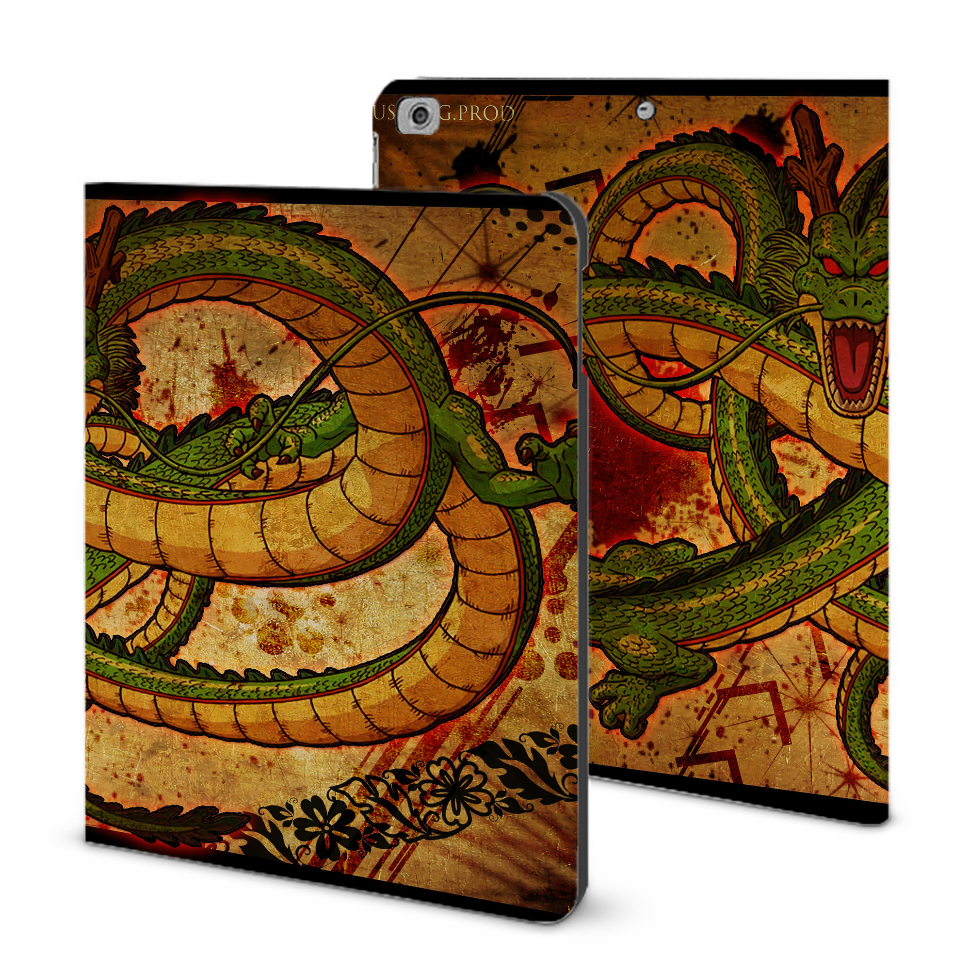 （画像用） ドラゴンボール DRAGON BALL IPad ケース ブック型 PUレザー TPU 耐衝撃 軽量 薄型 ペン収納なし 全面保護 IPad 各モデル対応